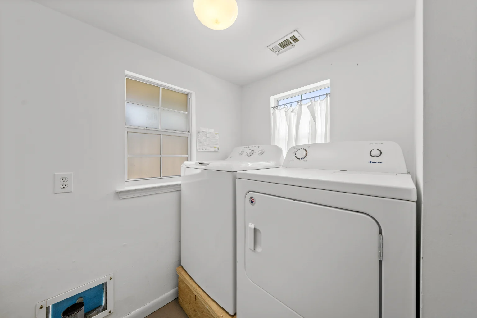 Laundry room with washer and dryer, Beach Cottage