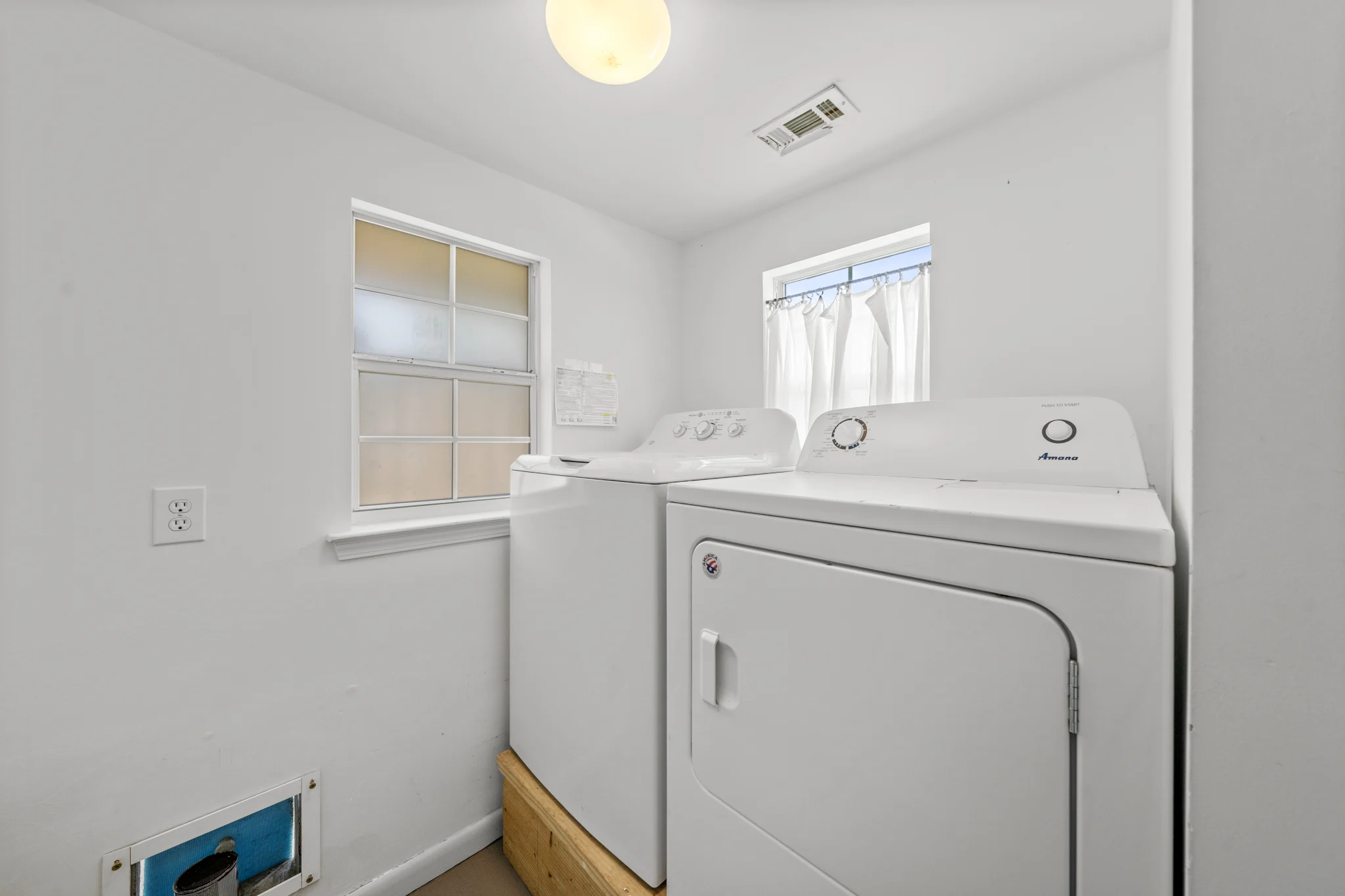 Laundry room with washer and dryer, Beach Cottage