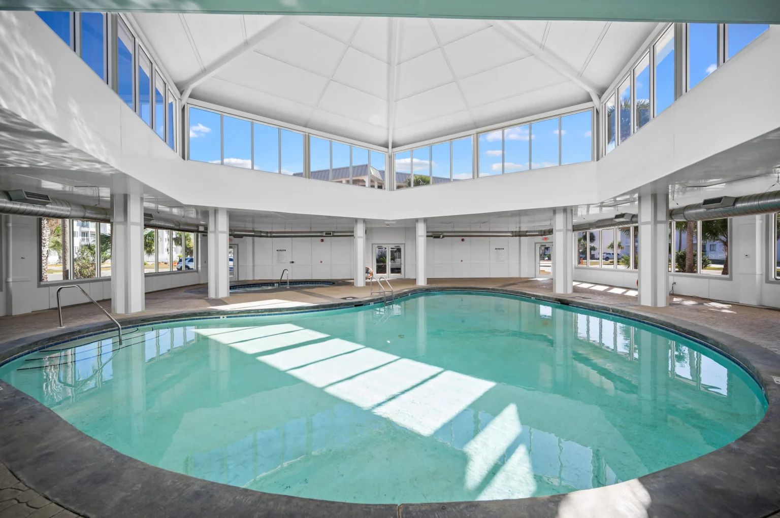 Indoor pool under a glass roof, Emerald Dreams