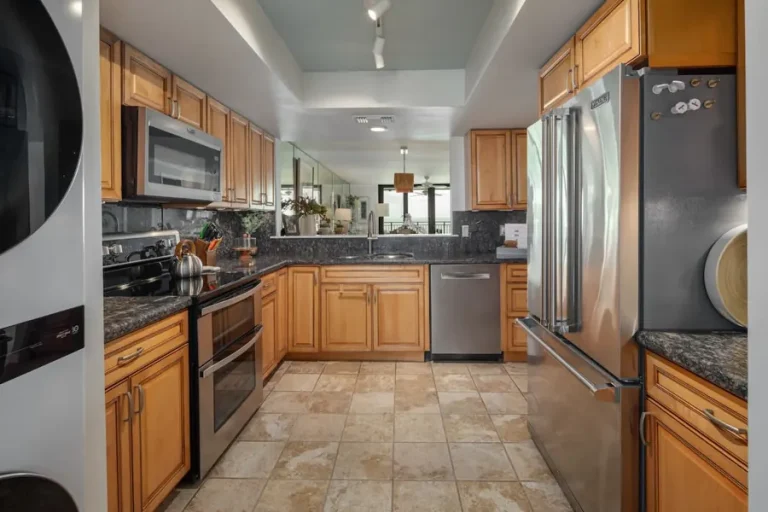 Kitchen at the Glimmer Glass condo in Key West