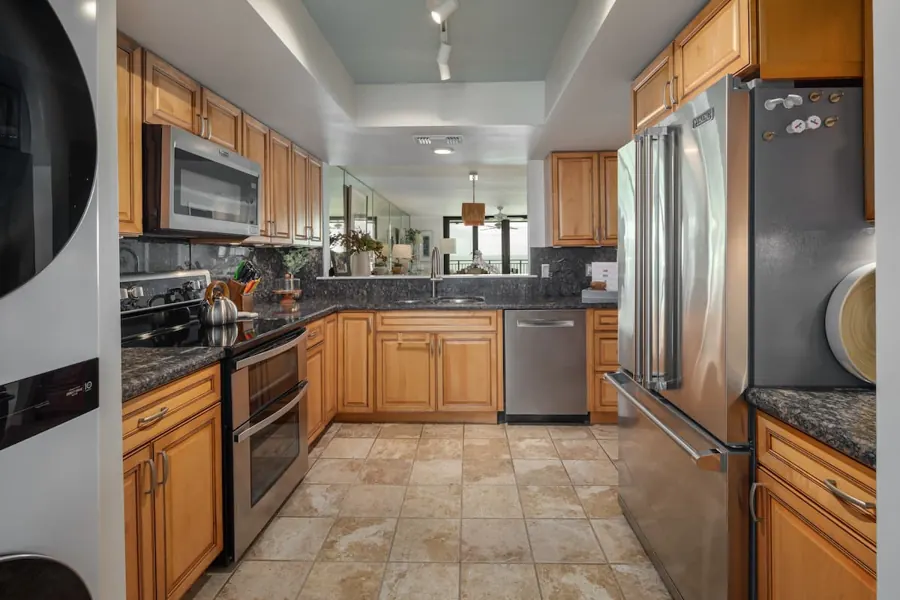 Kitchen at the Glimmer Glass condo in Key West