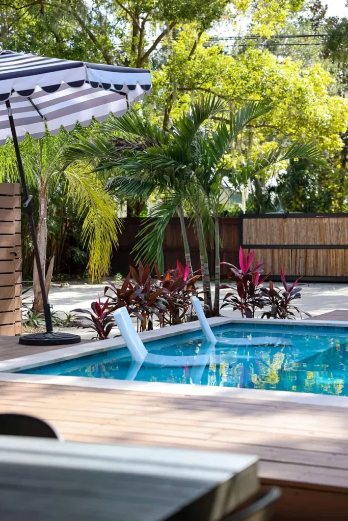 Courtyard plunge pool at The May House in St. Augustine