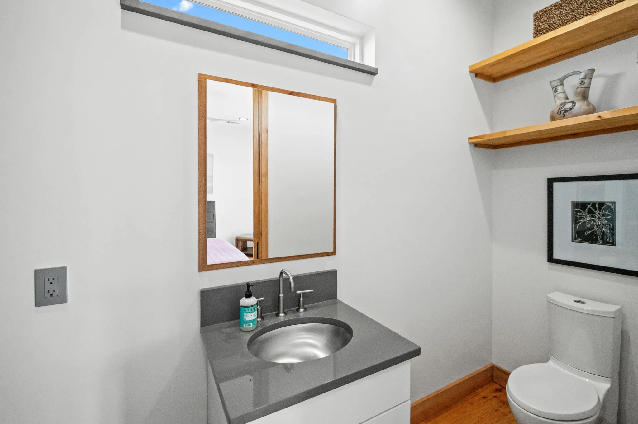 Bathroom with vanity and toilet, Gulf Pearl