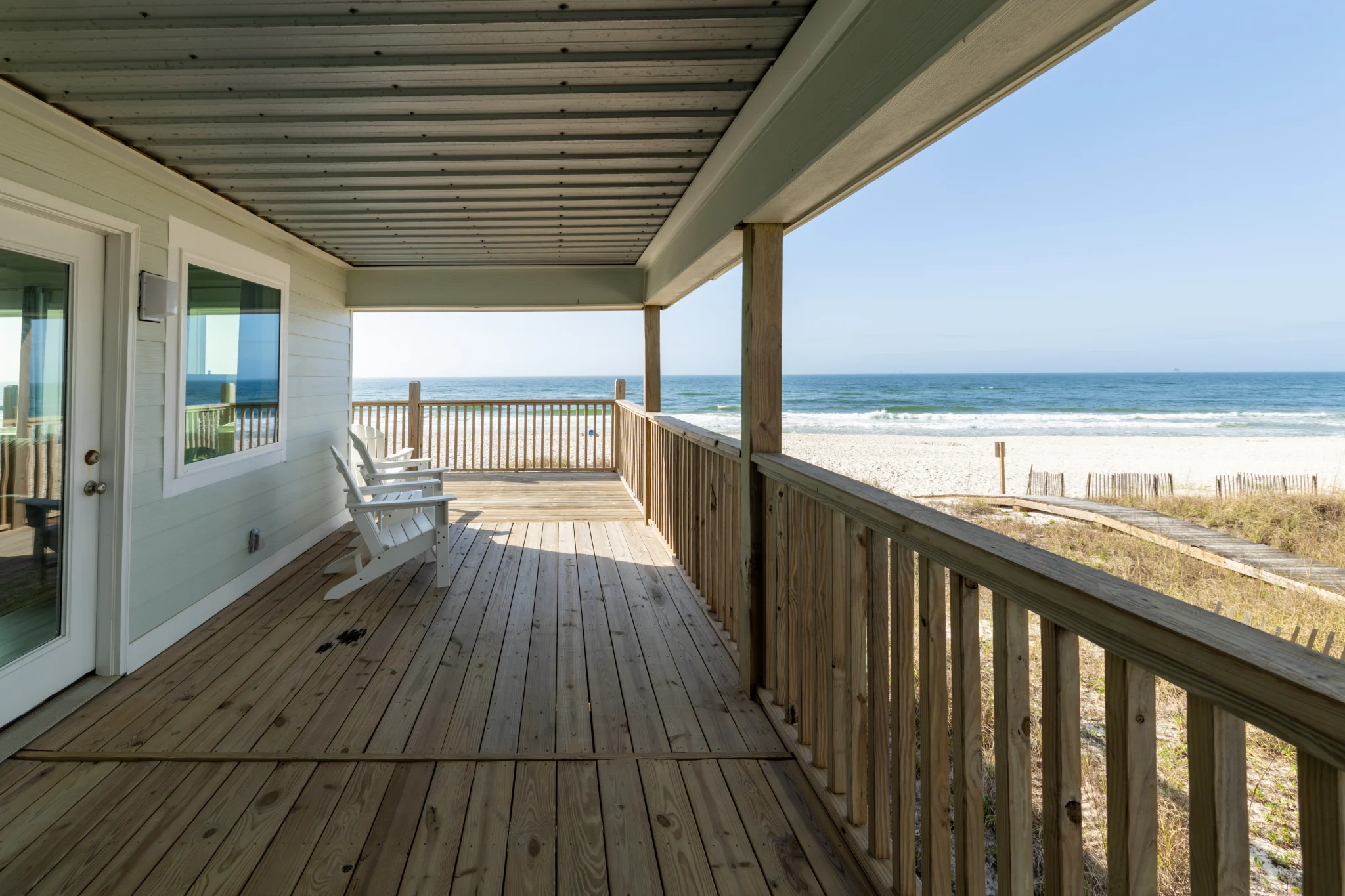 Covered porch looking out to the Gulf, Sands of Time