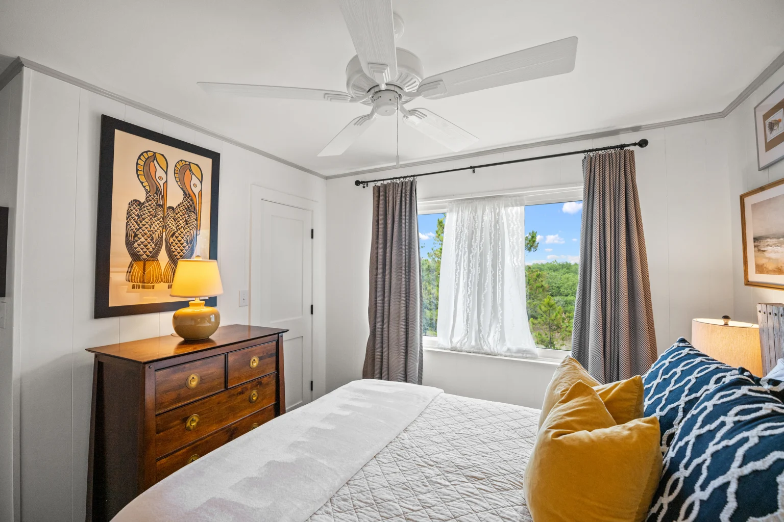 Bedroom with dresser and garden window, Sea Forever