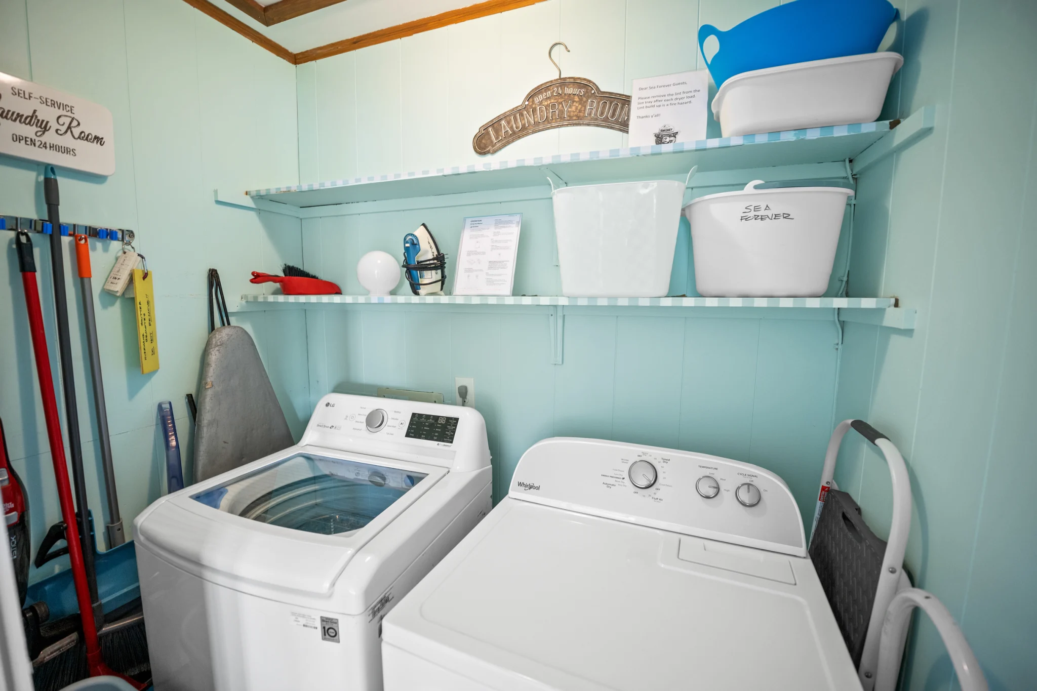 Laundry room with washer and dryer, Sea Forever