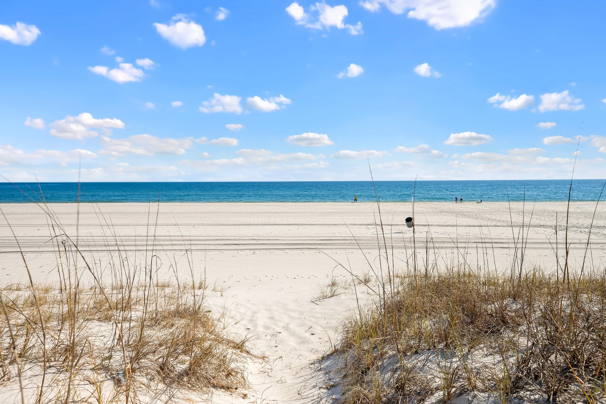 Beach and Gulf through the dunes, SouthWind East