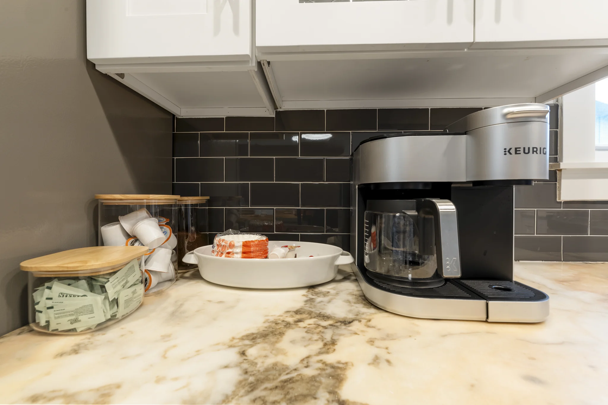 Coffee station with Keurig, SouthWind West