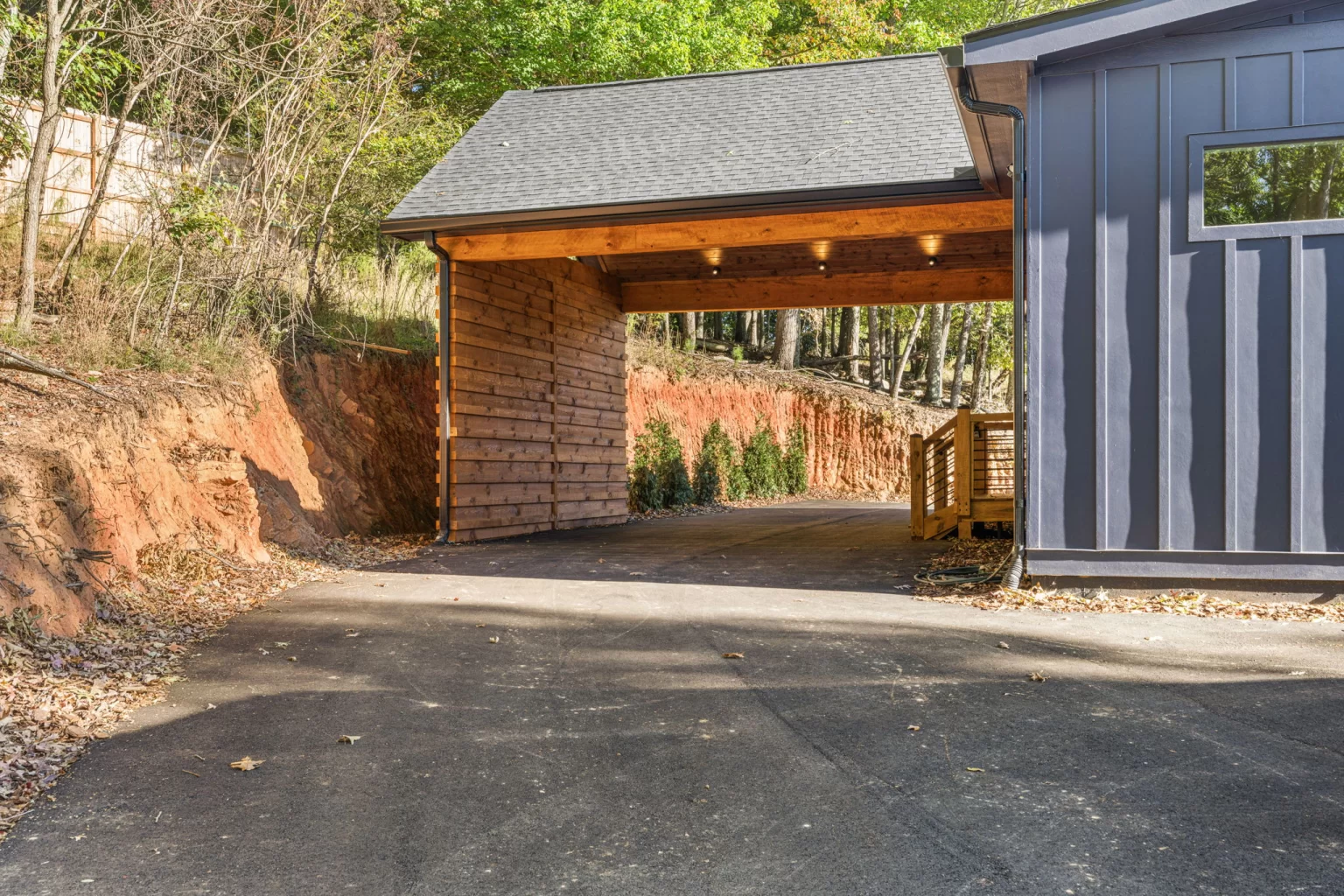 Covered parking and the garage, View Finder II